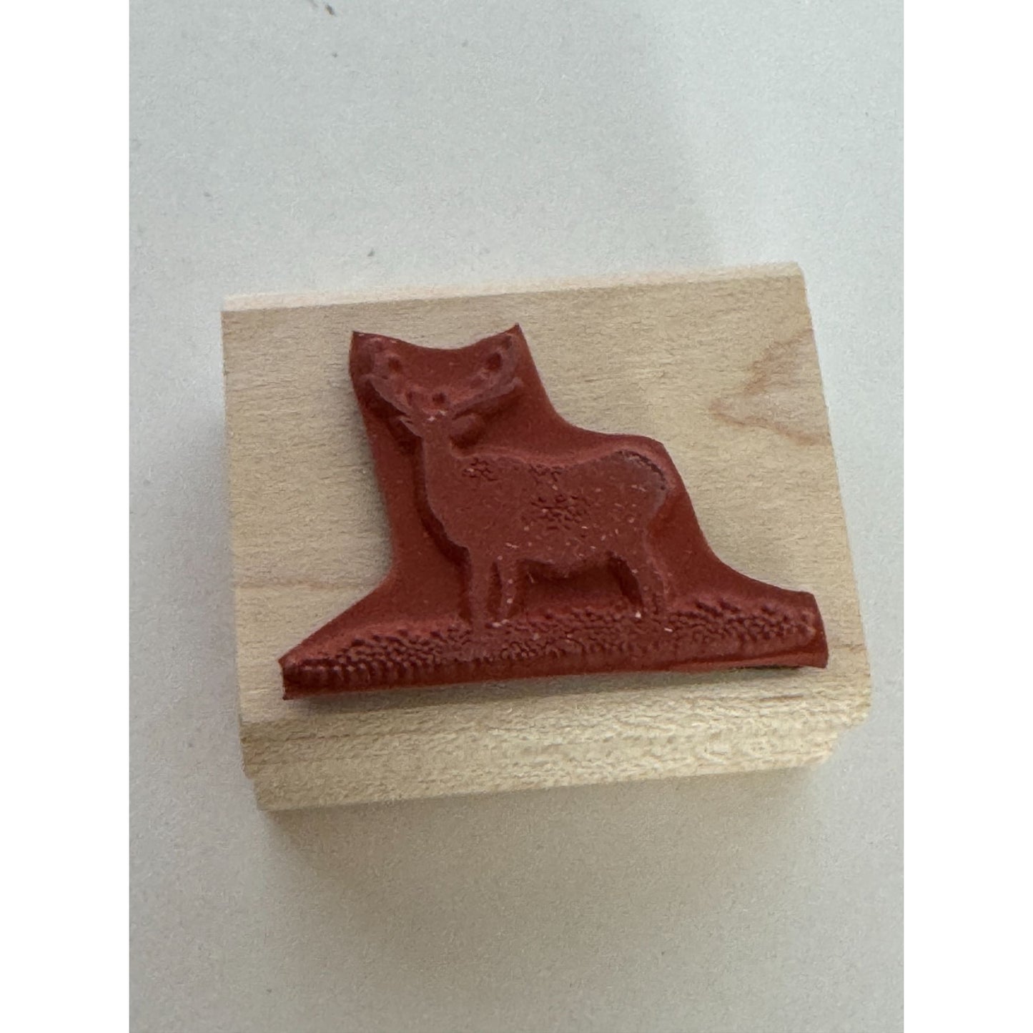 Stampscapes Rubber Stamp Buck Large Deer Hunting Silhouette Nature Outdoors 009B