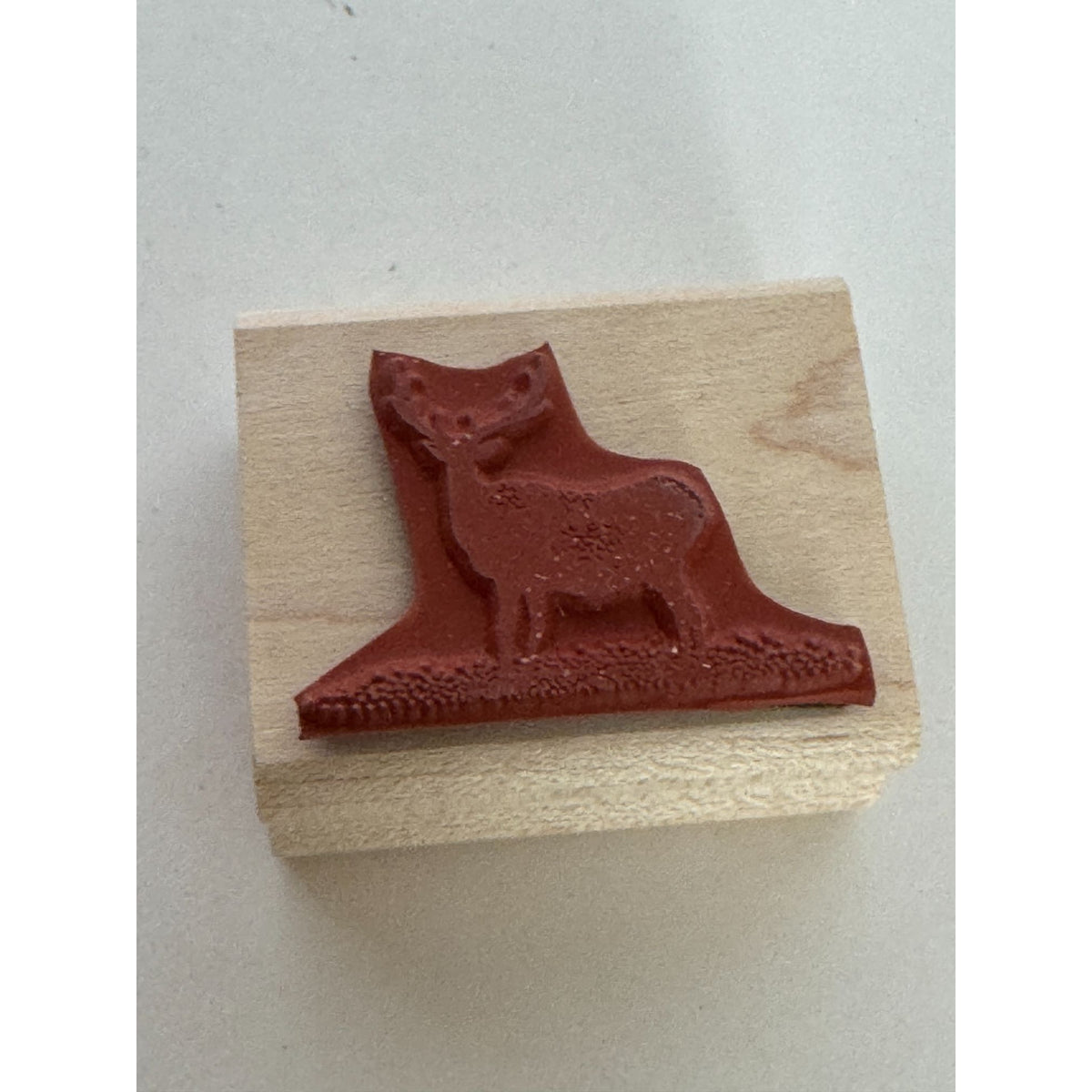 Stampscapes Rubber Stamp Buck Large Deer Hunting Silhouette Nature Outdoors 009B