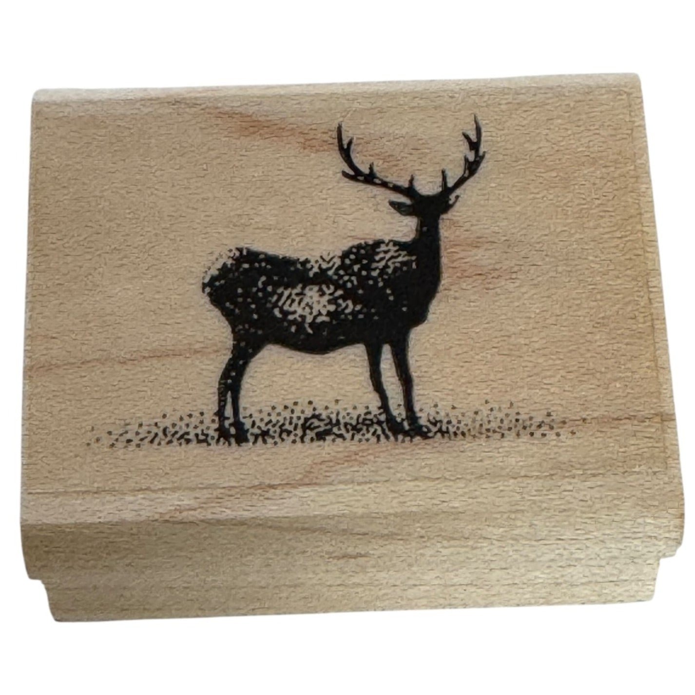 Stampscapes Rubber Stamp Buck Large Deer Hunting Silhouette Nature Outdoors 009B