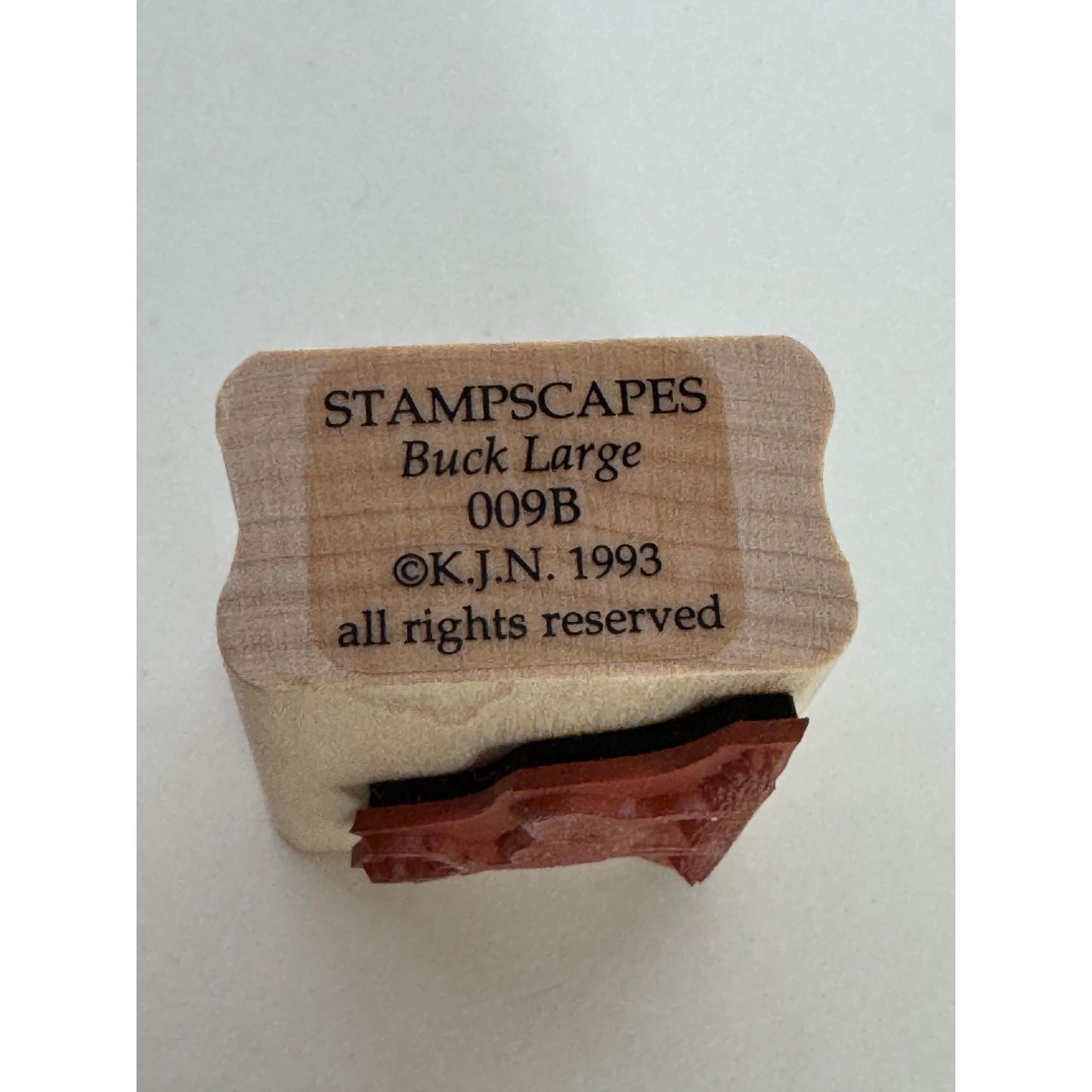 Stampscapes Rubber Stamp Buck Large Deer Hunting Silhouette Nature Outdoors 009B