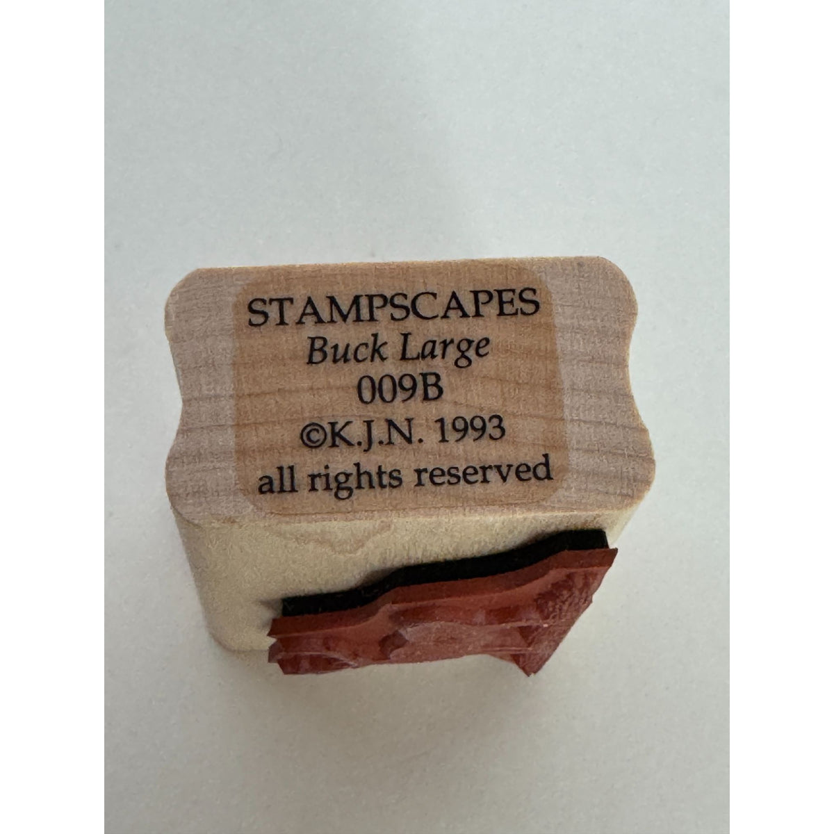 Stampscapes Rubber Stamp Buck Large Deer Hunting Silhouette Nature Outdoors 009B