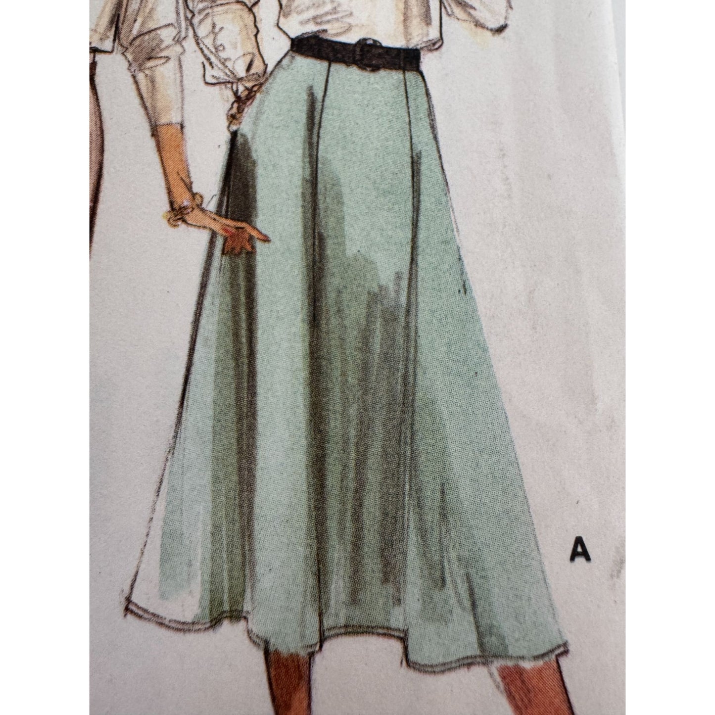 Vogue Sewing Pattern 9973 Skirt Straight or Flared or Gored Modest 14 16 18 UC