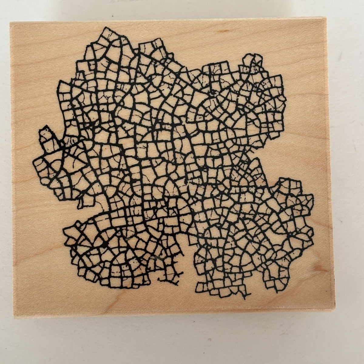 Renaissance Art Rubber Stamp Abstract Mosaic Pattern Background City Street Map