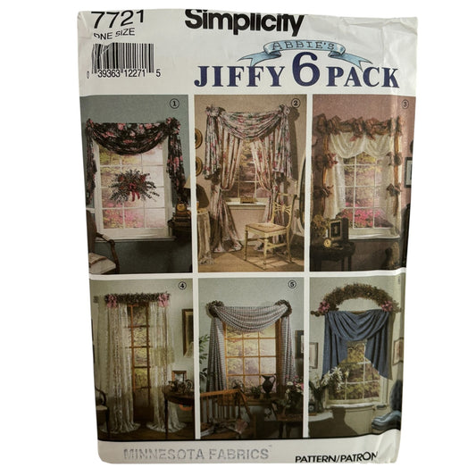 Simplicity Sewing Pattern 7721: Abbie's Jiffy 6 Pack