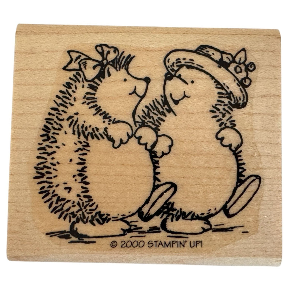 Stampin Up Rubber Stamp Hedgehog Friendship Card Making Friends Talking Walking