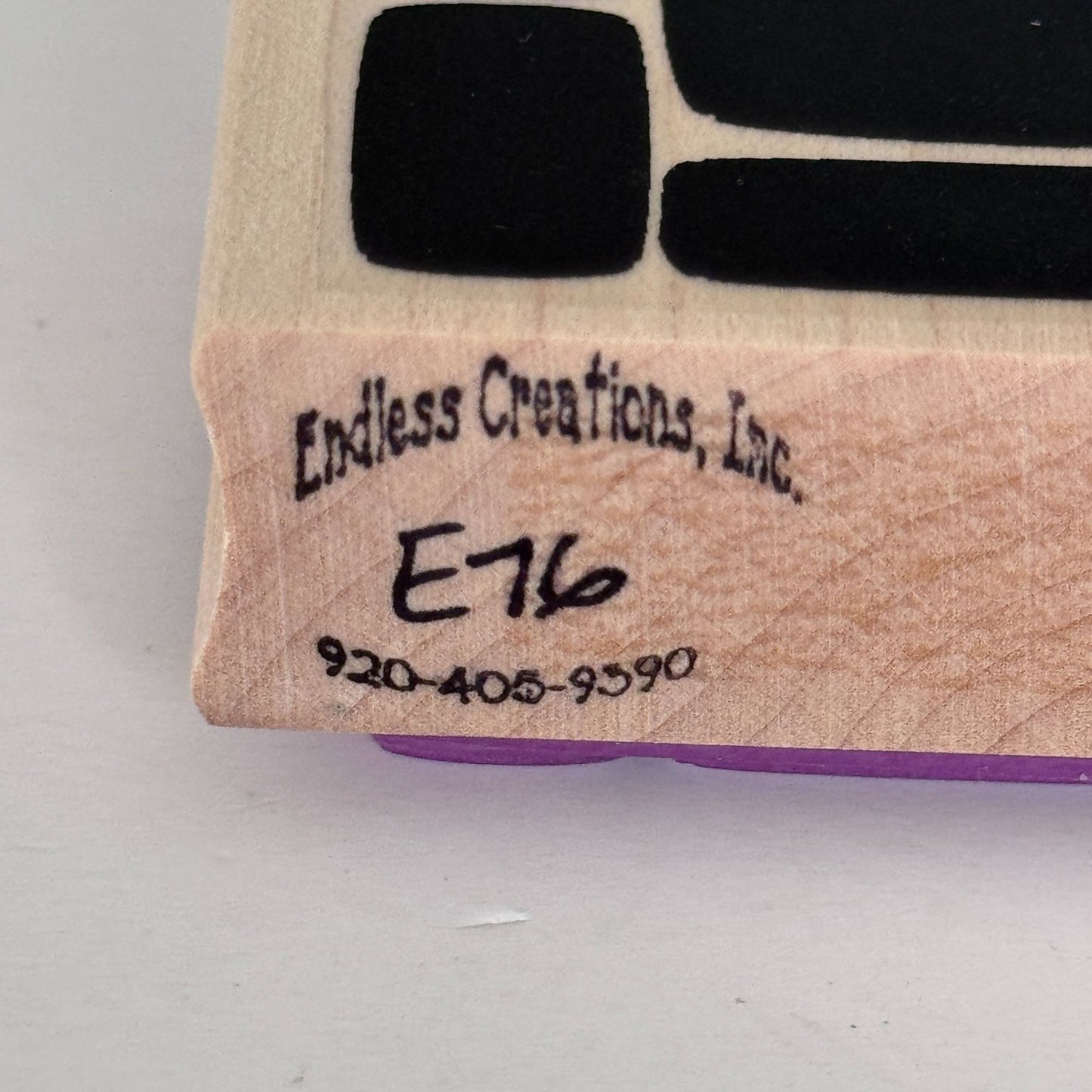 Endless Creations Rubber Stamp Abstract Geometric Block Rectangle Pattern Craft Cardmaking Background Modern Art