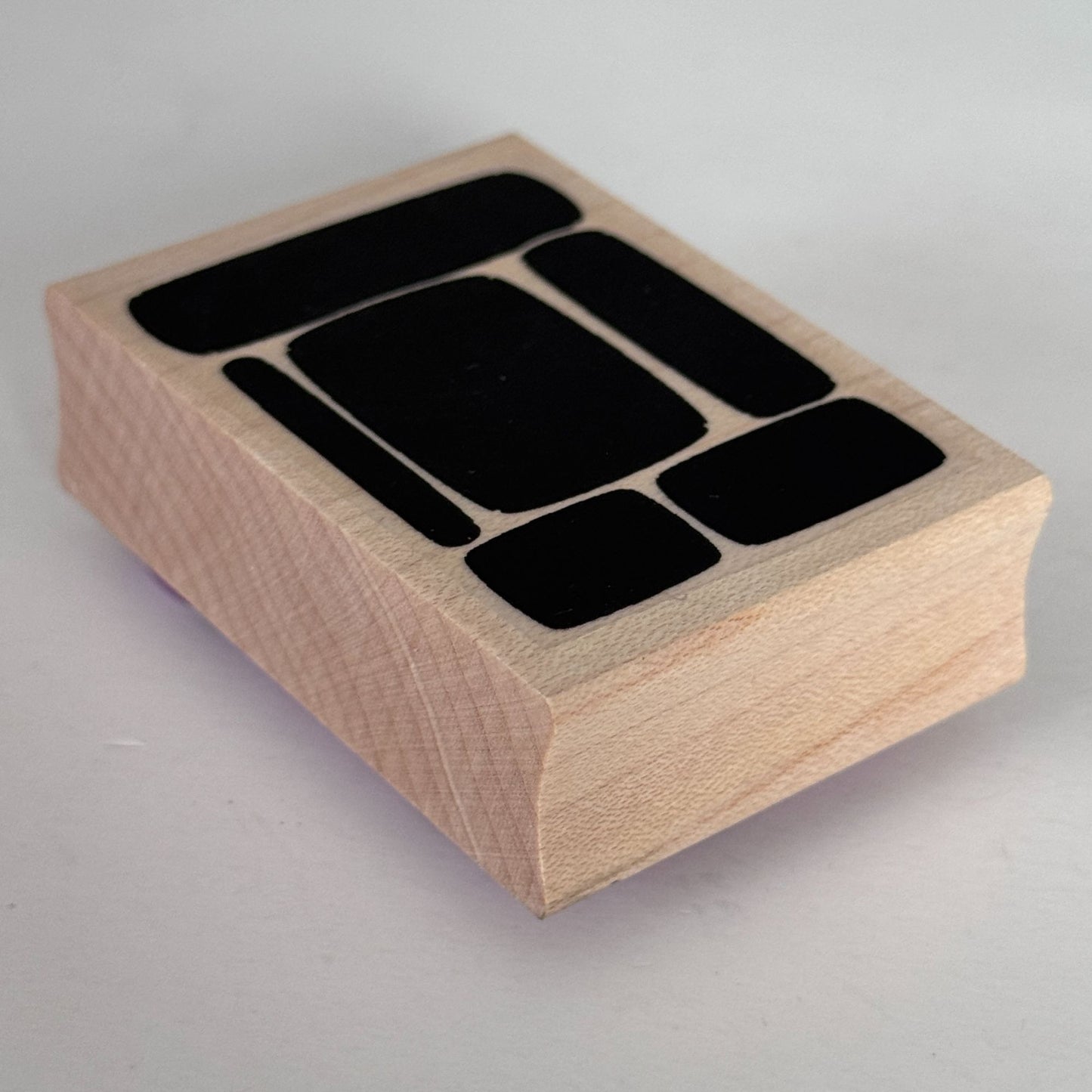 Endless Creations Rubber Stamp Abstract Geometric Block Rectangle Pattern Craft Cardmaking Background Modern Art