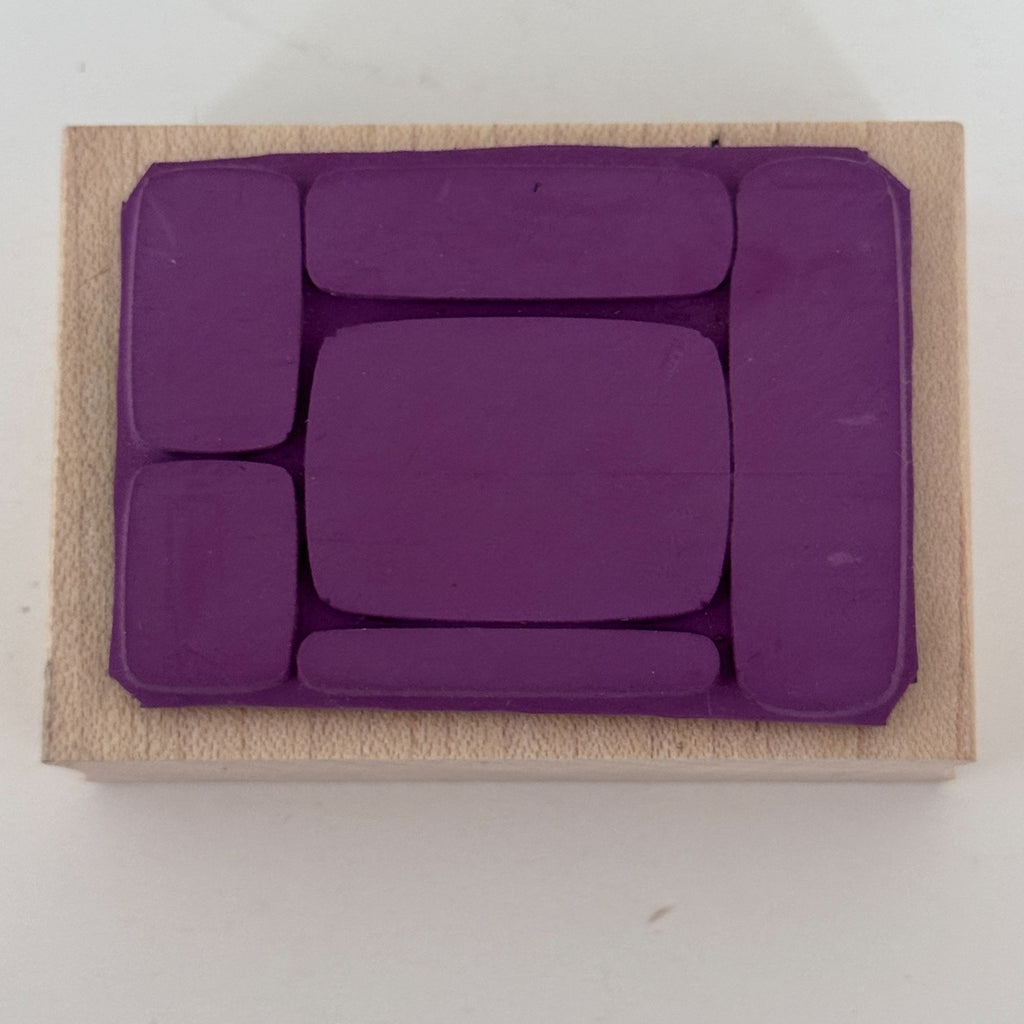 Endless Creations Rubber Stamp Abstract Geometric Block Rectangle Pattern Craft Cardmaking Background Modern Art