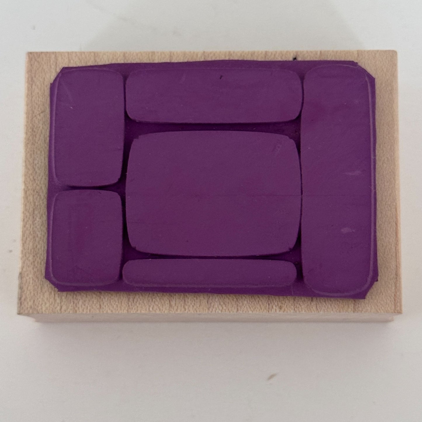 Endless Creations Rubber Stamp Abstract Geometric Block Rectangle Pattern Craft Cardmaking Background Modern Art