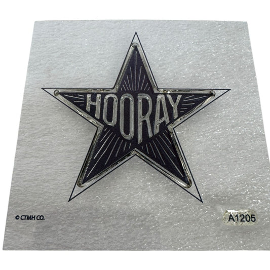 CTMH My Acrylix Acrylic Stamp Hooray Sentiments A1205 Star Card Making Celebrate