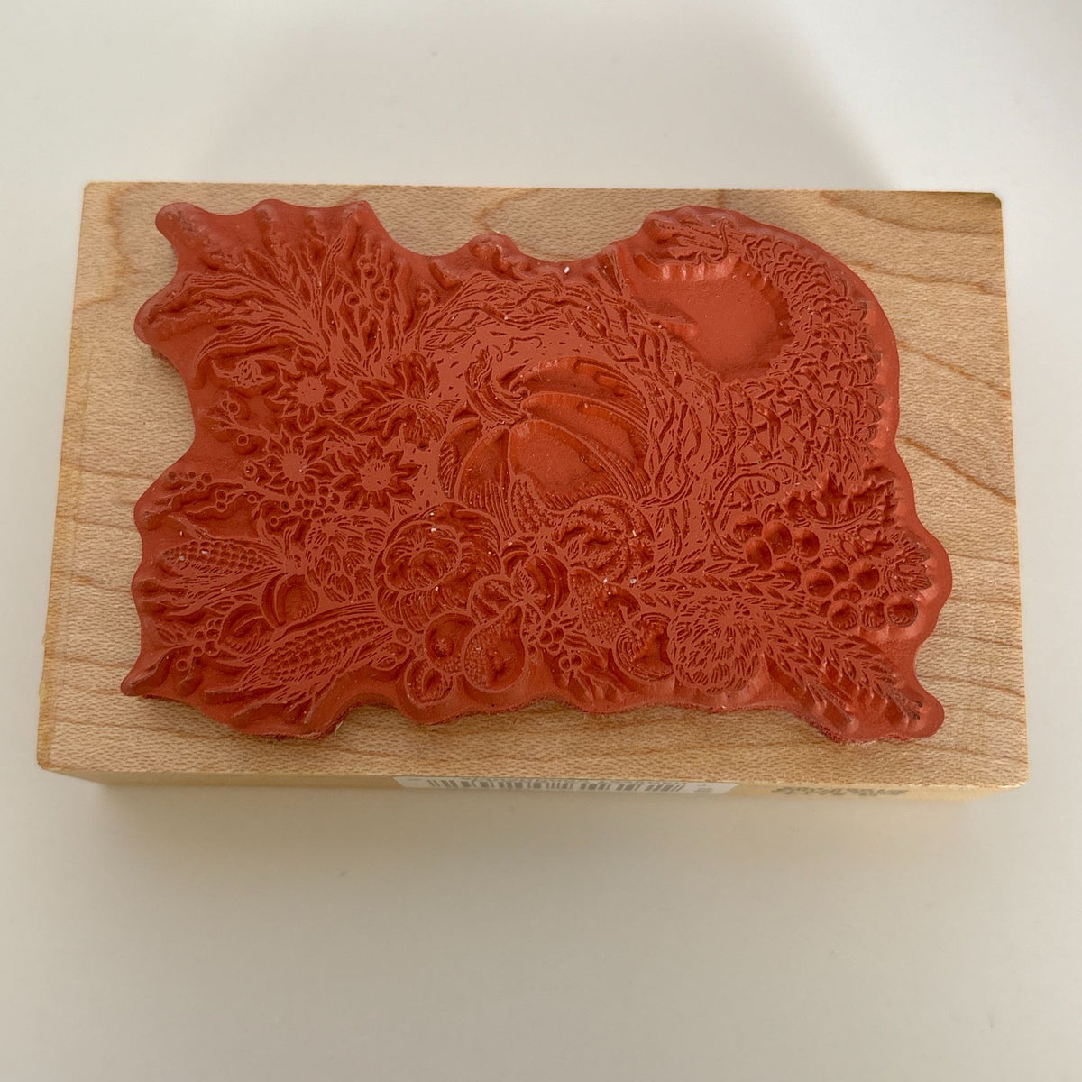 PSX Rubber Stamp Harvest Cornucopia Thanksgiving Card Making Pumpkin Fall Autumn Wood Mounted