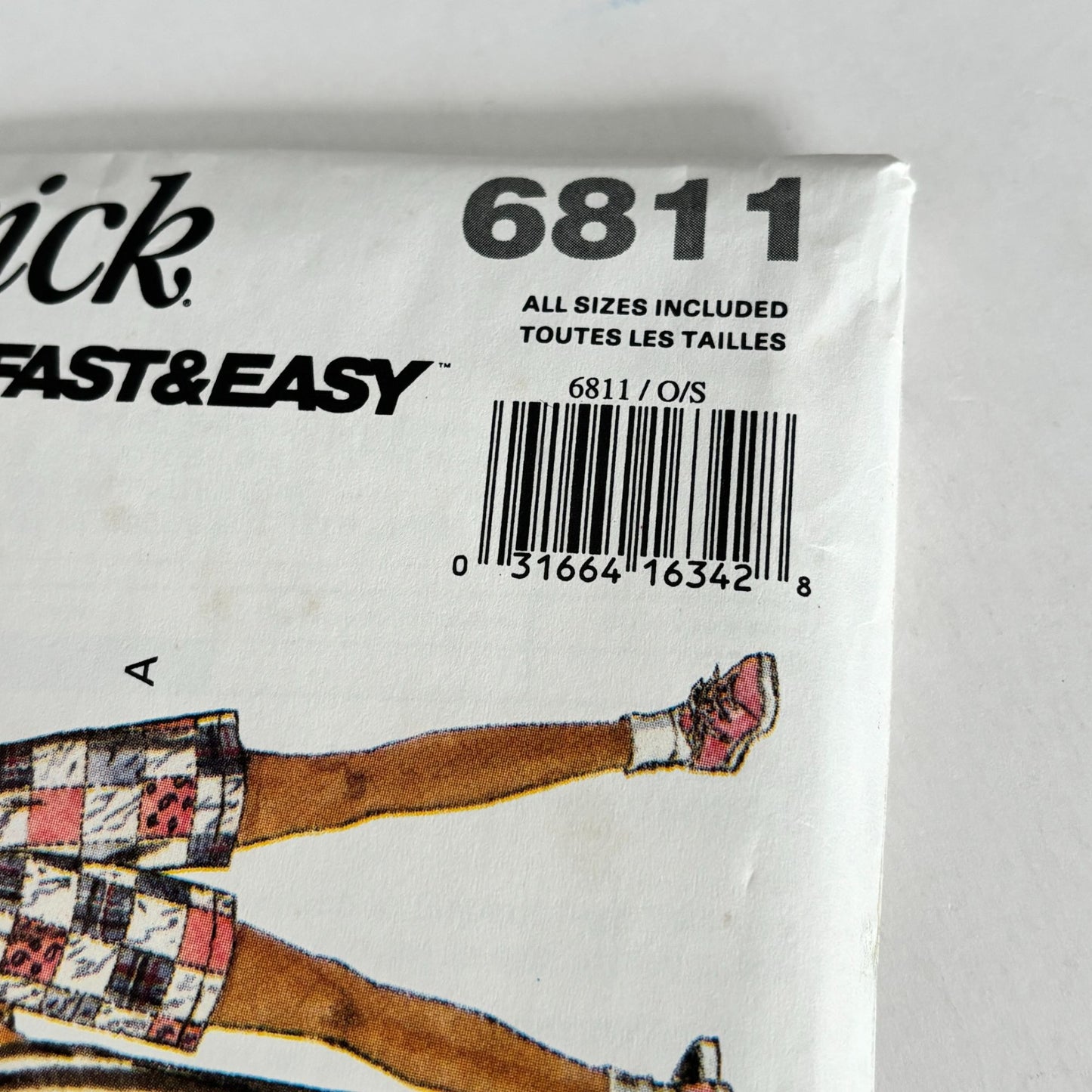 Butterick Sewing Pattern 6811 Kids 90s Shirt Shorts Pants Retro Summer Outfit 7-14 Uncut