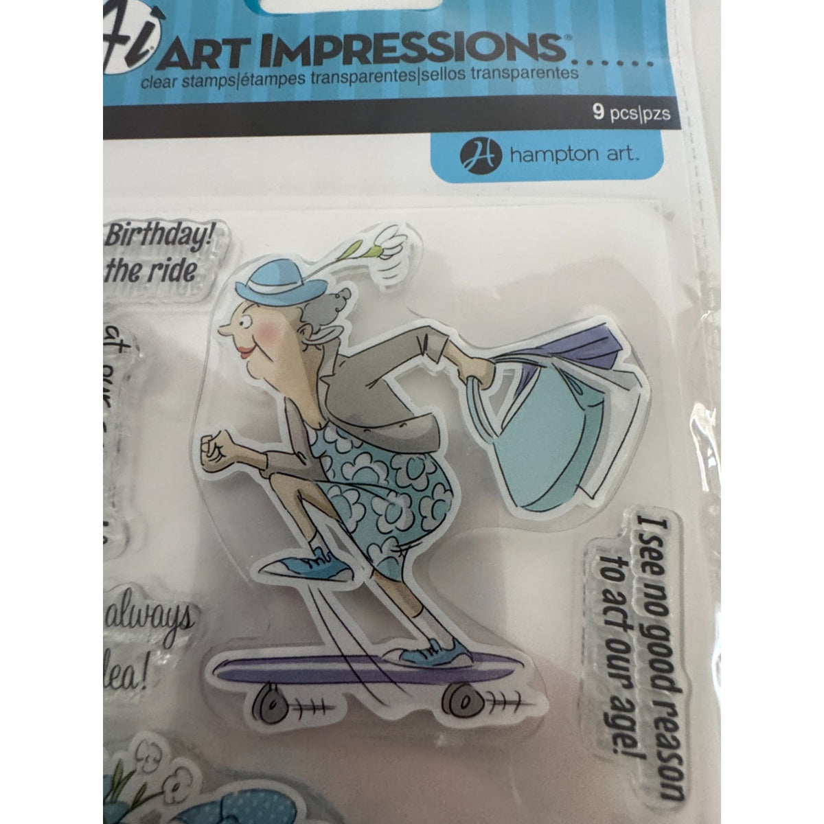 Art Impressions Clear Stamps Funny Ladies Shopping Birthday Humor Friendship Cardmaking Sassy Grandma