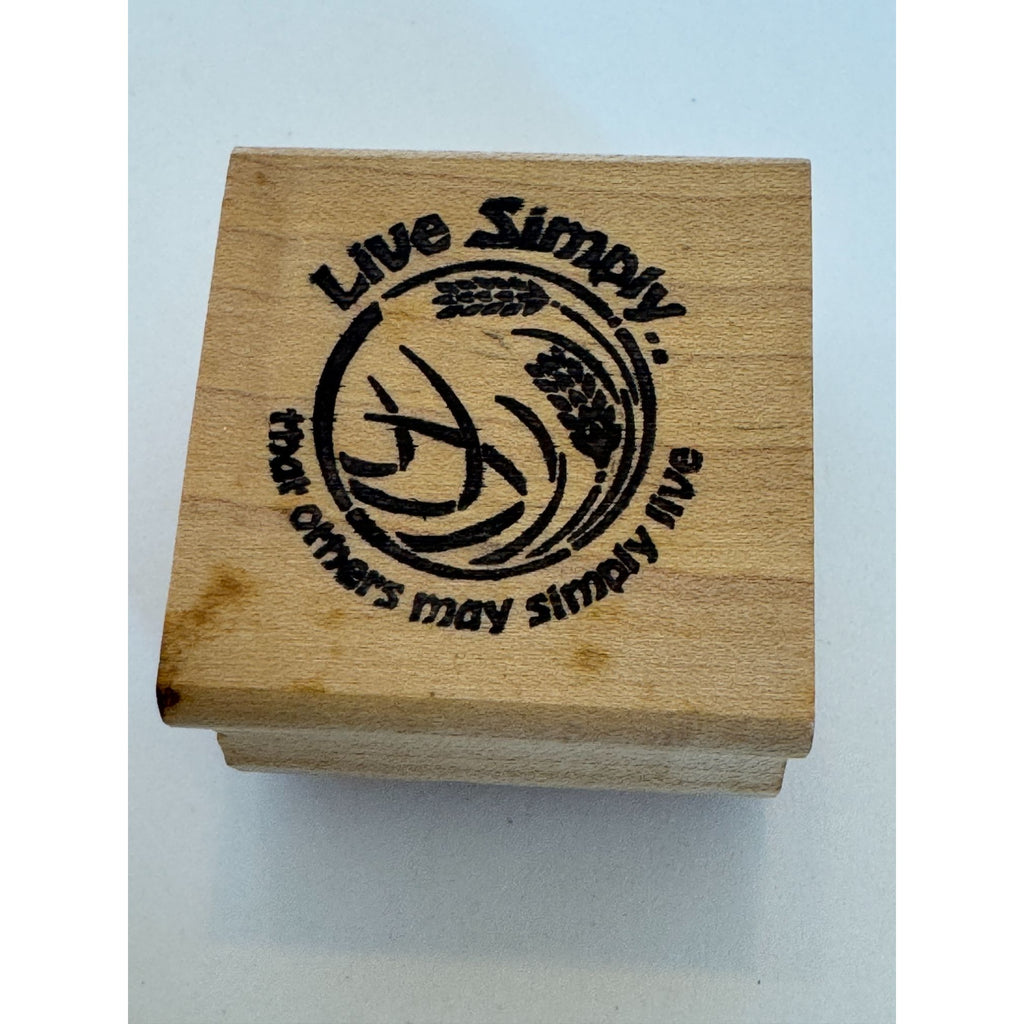 Good Stamps Rubber Stamp Live Simply Mother Teresa Quote Christian Words Inspire