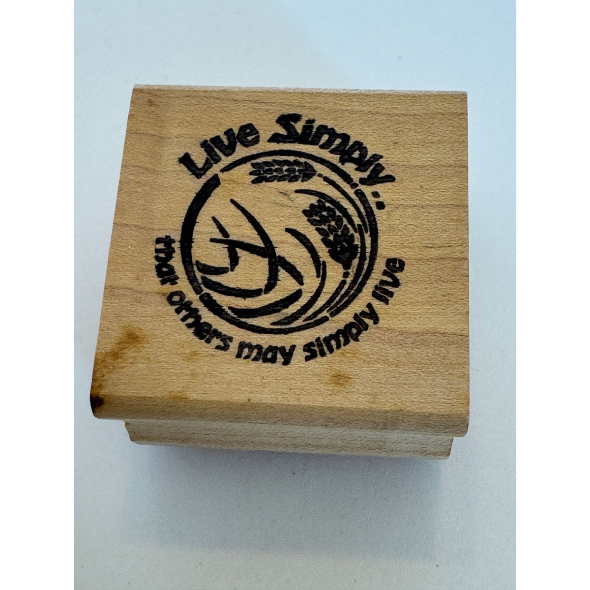 Good Stamps Rubber Stamp Live Simply Mother Teresa Quote Christian Words Inspire