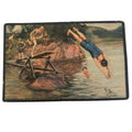 Boy Scout Gum Postcard Diving Board Swimming Hole Antique 1914 Collectible #2