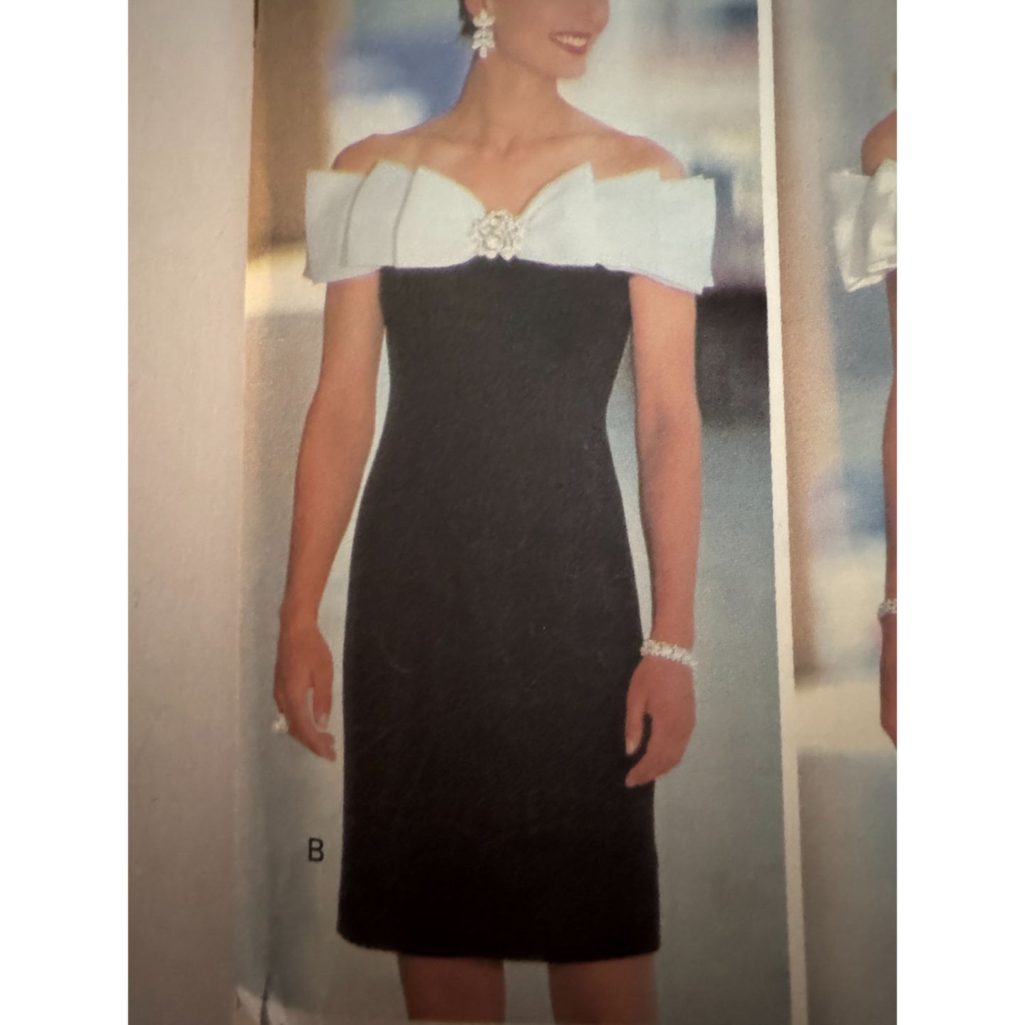 Butterick Sewing Pattern 5788 Evening Dress 1990s Glam Formal 90s Uncut 6 8 10