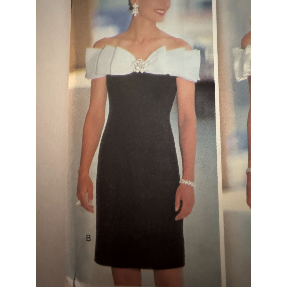 Butterick Sewing Pattern 5788 Evening Dress 1990s Glam Formal 90s Uncut 6 8 10
