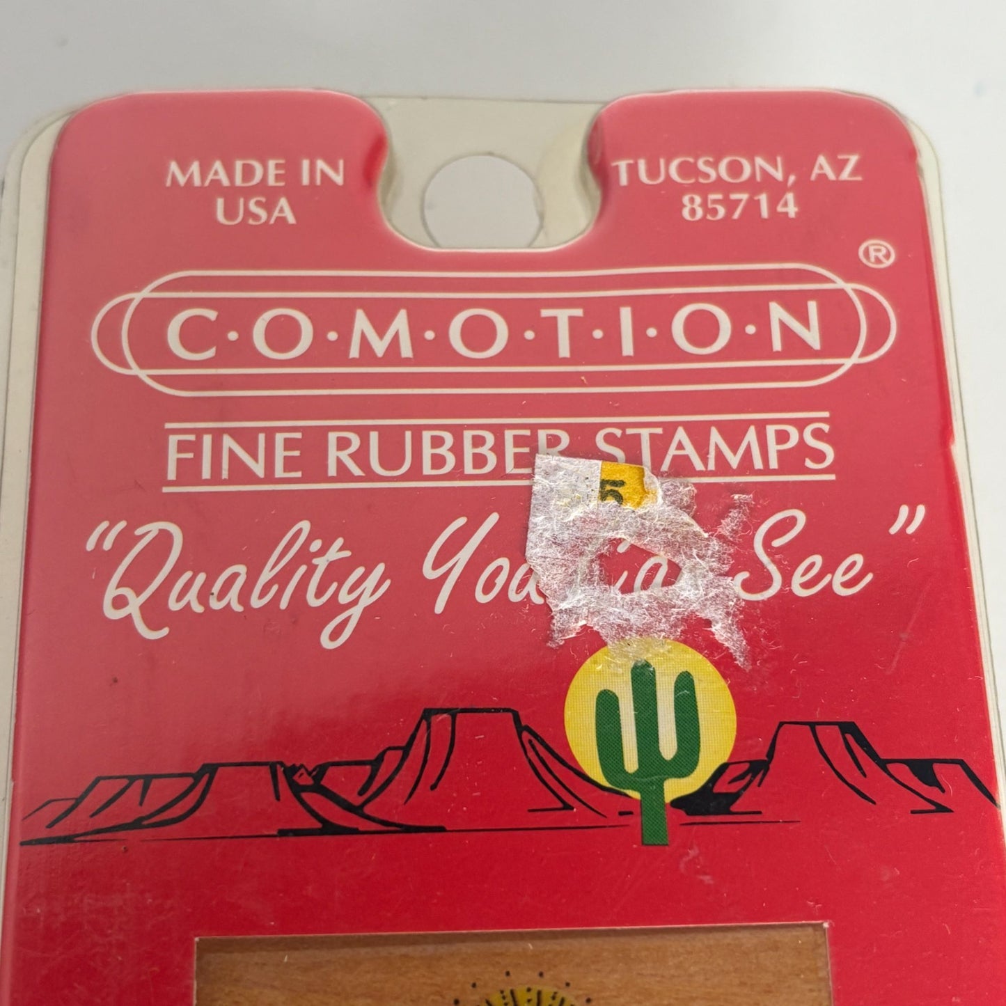 Comotion Rubber Stamp Christmas Ornament Tree Light Christmas Winter Holidays