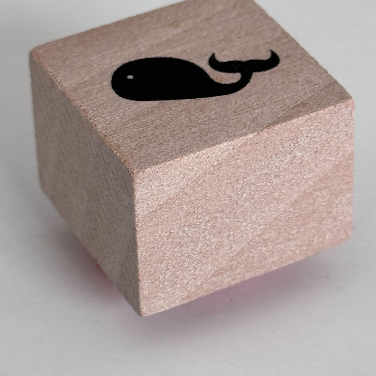 Whale Rubber Stamp Wood Mounted Small Ocean Coastal Beach Craft Tool Cardmaking