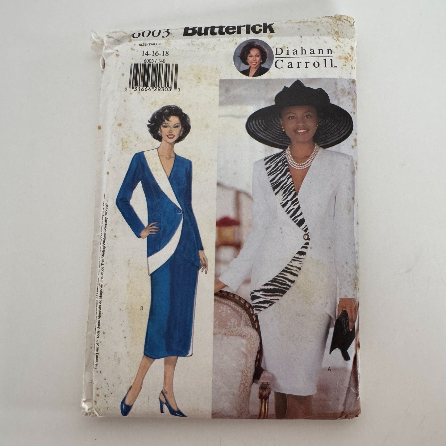 Butterick Sewing Pattern 6003 Misses Jacket Skirt Work Outfit 14 16 18 Easy UC