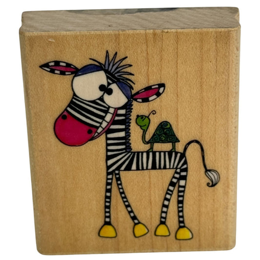 Penny Black Rubber Stamp Irresistable U Zebra Turtle Friend Card Making Funny