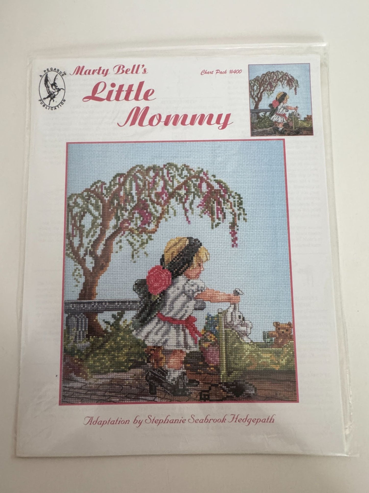 Pegasus Cross Stitch Pattern 400 Little Mommy Marty Bell Girl Doll Growing Up