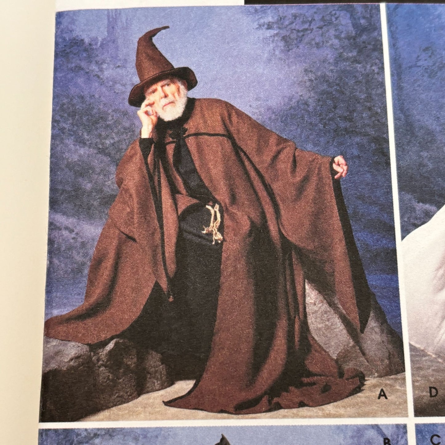 Simplicity Sewing Pattern 9887  Wizard Costume Cloak Tunic Hood Medieval Fantasy Capes Tunics Wizard Halloween Uncut