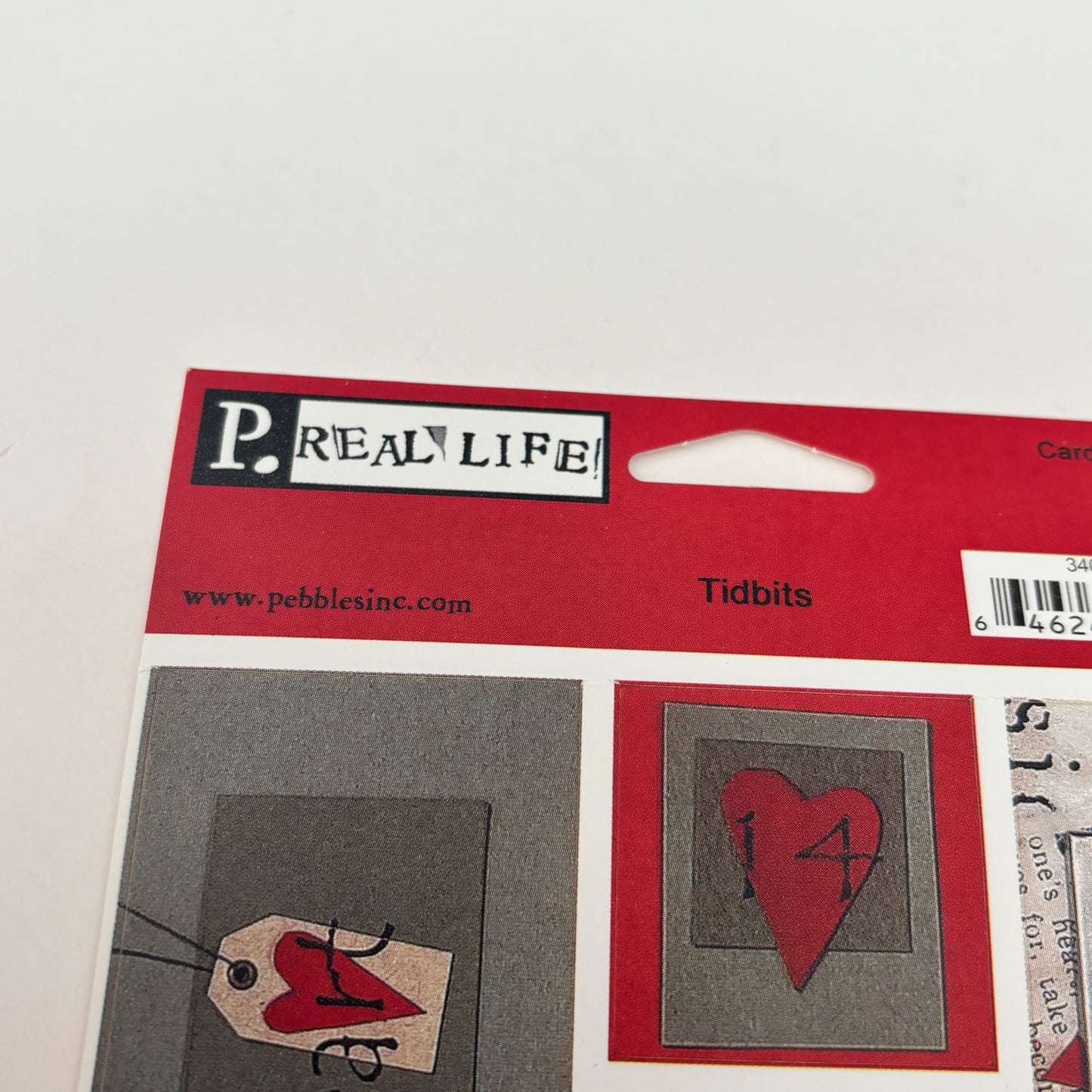 Pebbles Stickers Set Love Tidbits Die Cut Kissing Heart Hugs Kisses Embrace Heart Scrapbooking