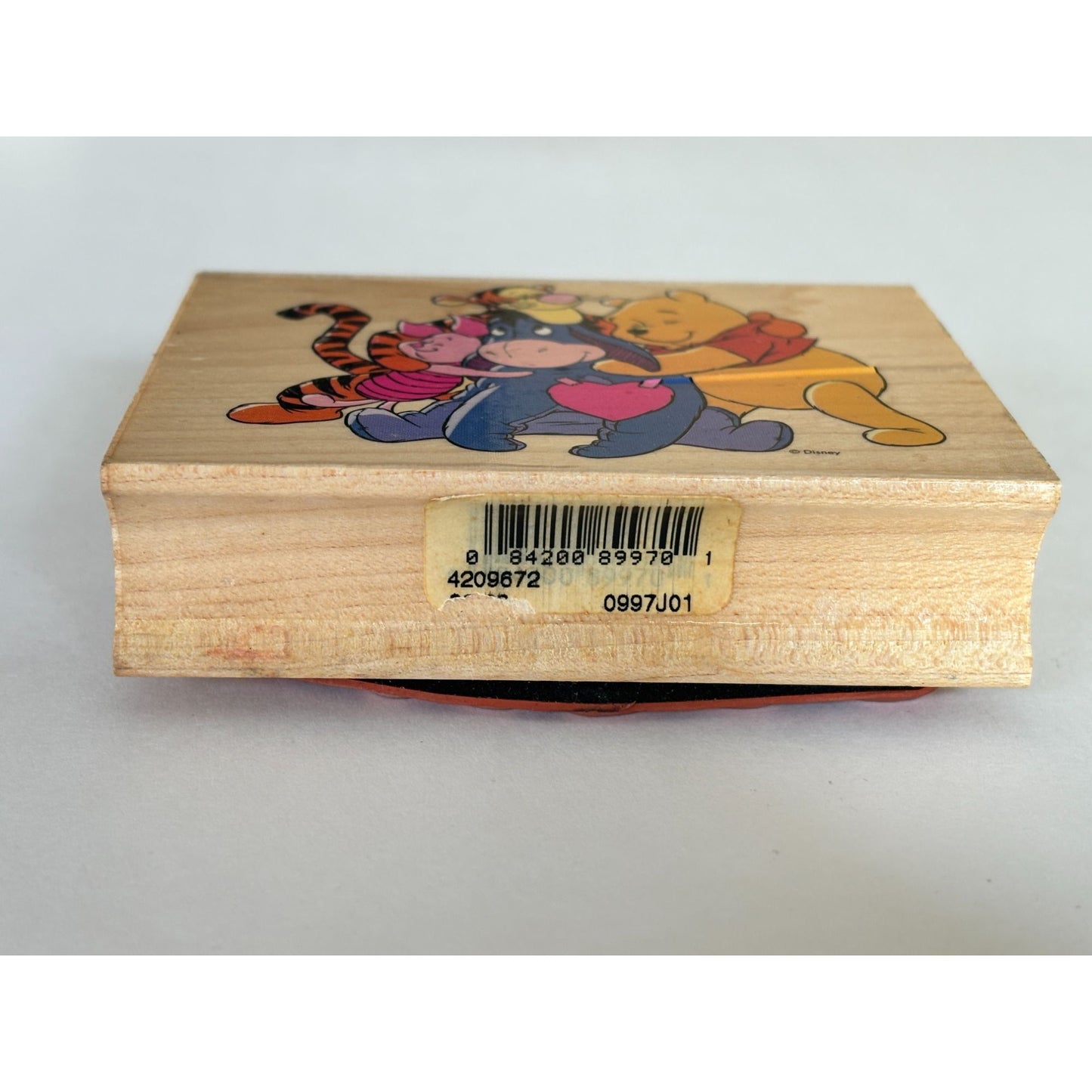Disney Rubber Stamp Winnie the Pooh Hugs All Around Piglet Tigger Eeyore Friends