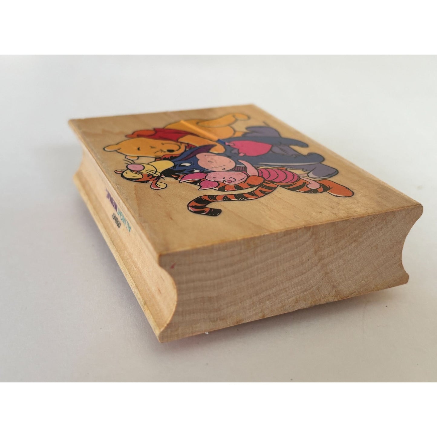 Disney Rubber Stamp Winnie the Pooh Hugs All Around Piglet Tigger Eeyore Friends