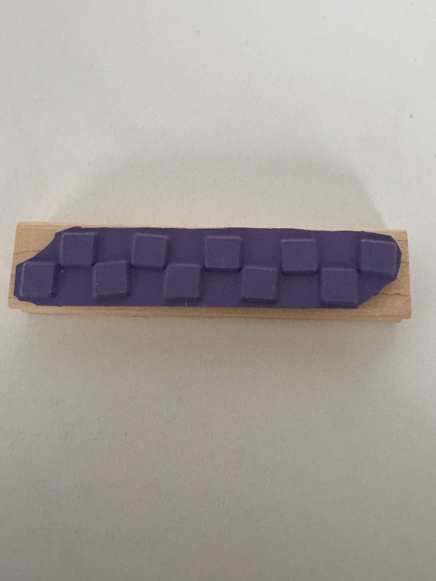 Stampin Up Rubber Stamp Checkered Border Square Pattern Card Making Edge Large