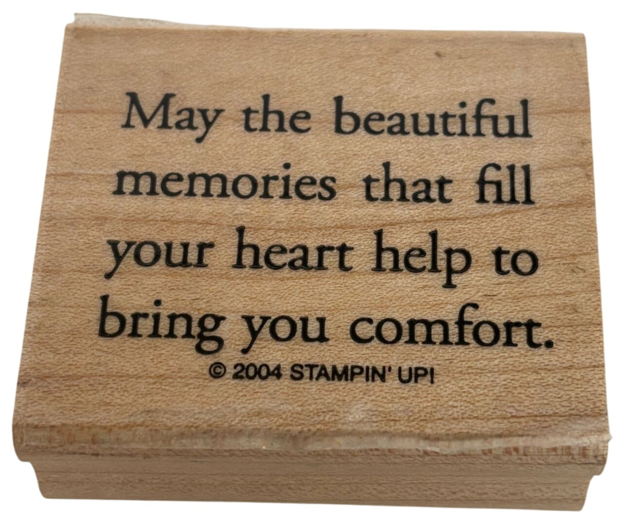 Stampin Up Rubber Stamp Comfort Sentiment Sympathy Card Making Words Supportive