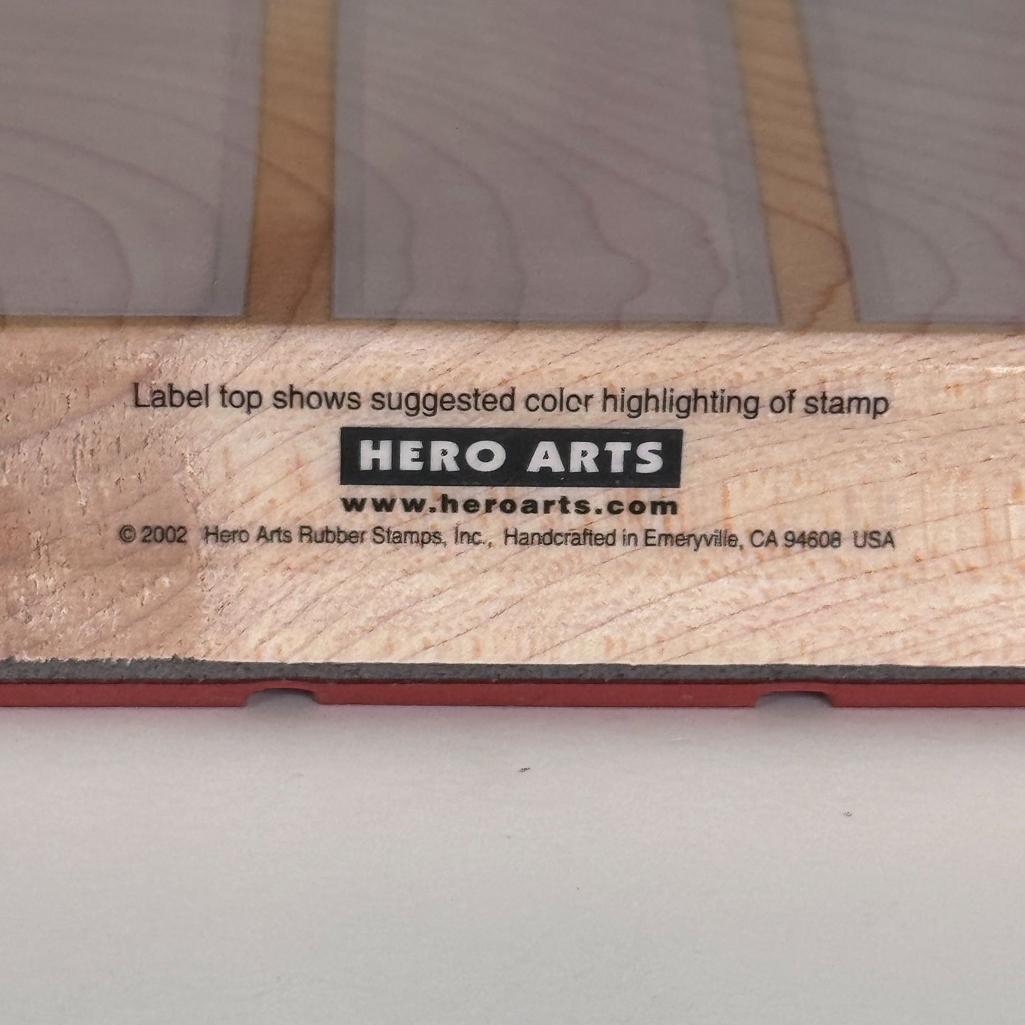 Hero Arts Rubber Stamp Three Rectangle Background Wood Mounted Card Making H2545 Craft