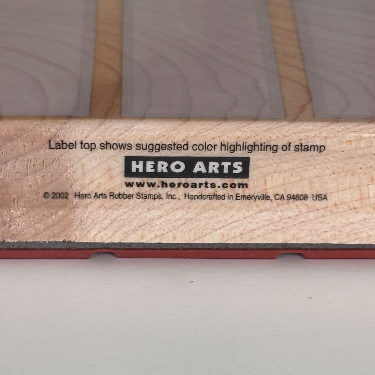 Hero Arts Rubber Stamp Three Rectangle Background Wood Mounted Card Making H2545 Craft