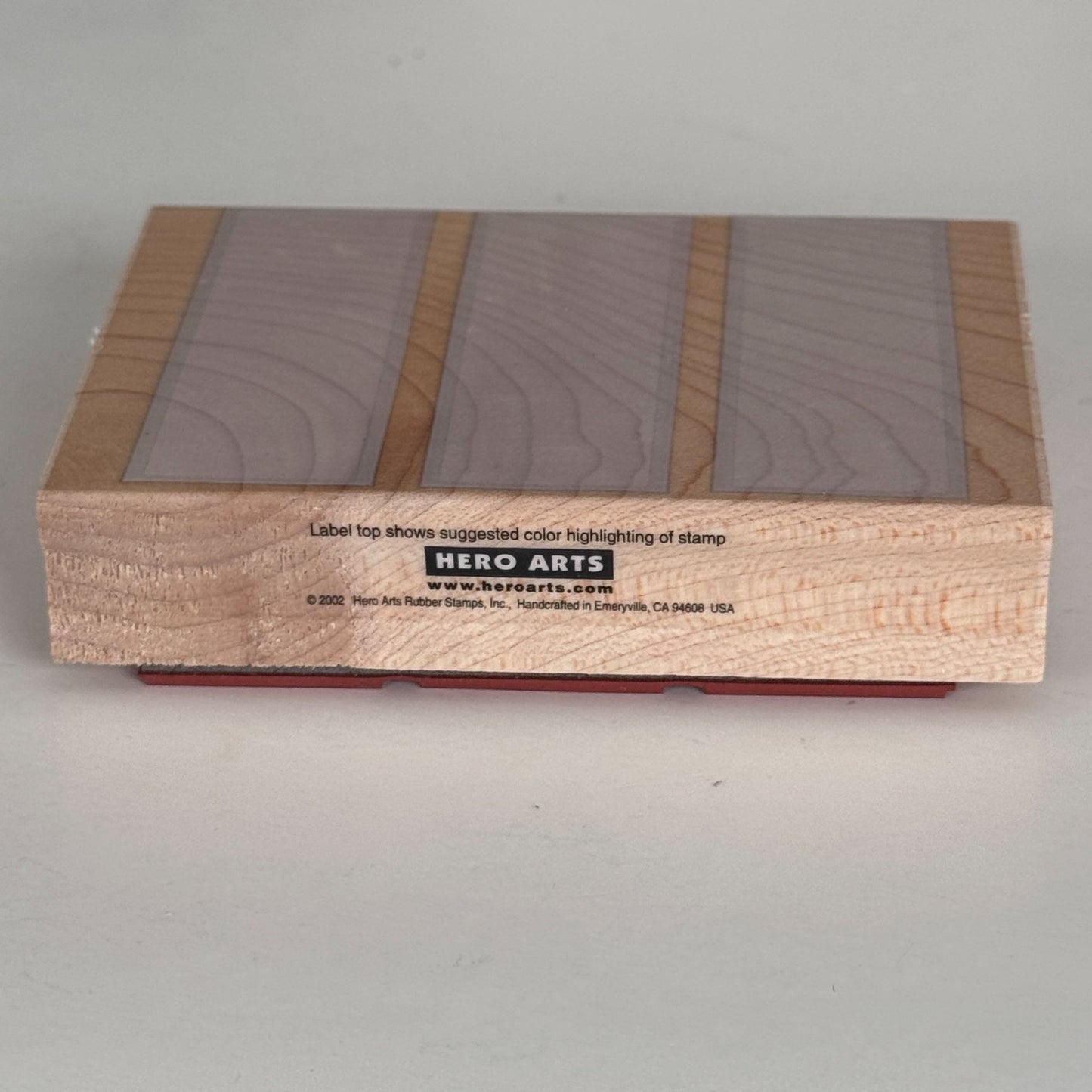Hero Arts Rubber Stamp Three Rectangle Background Wood Mounted Card Making H2545 Craft