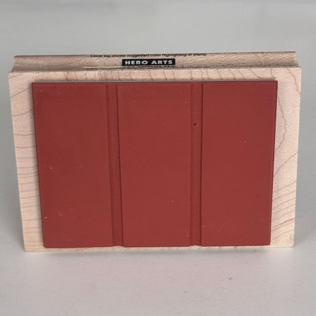 Hero Arts Rubber Stamp Three Rectangle Background Wood Mounted Card Making H2545 Craft
