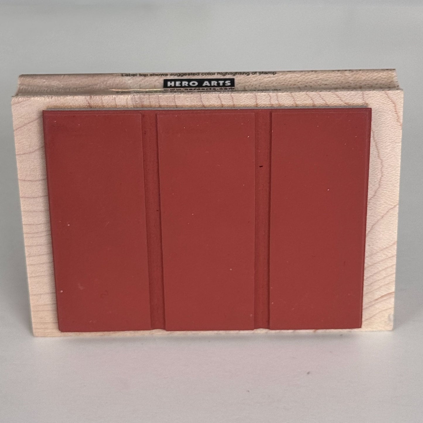 Hero Arts Rubber Stamp Three Rectangle Background Wood Mounted Card Making H2545 Craft