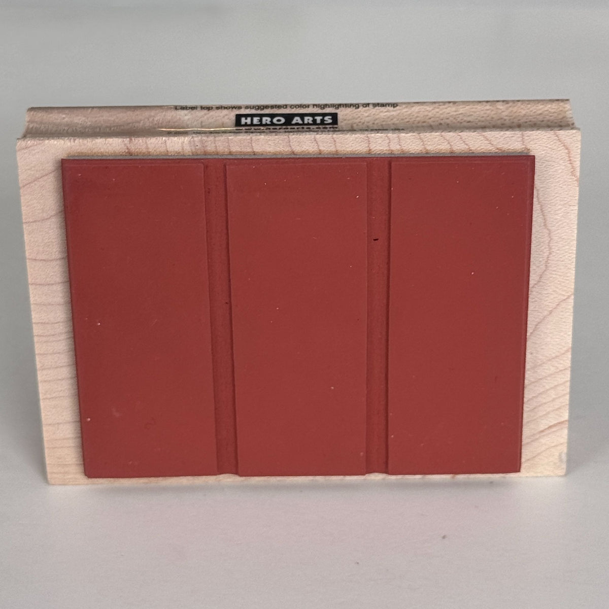 Hero Arts Rubber Stamp Three Rectangle Background Wood Mounted Card Making H2545 Craft