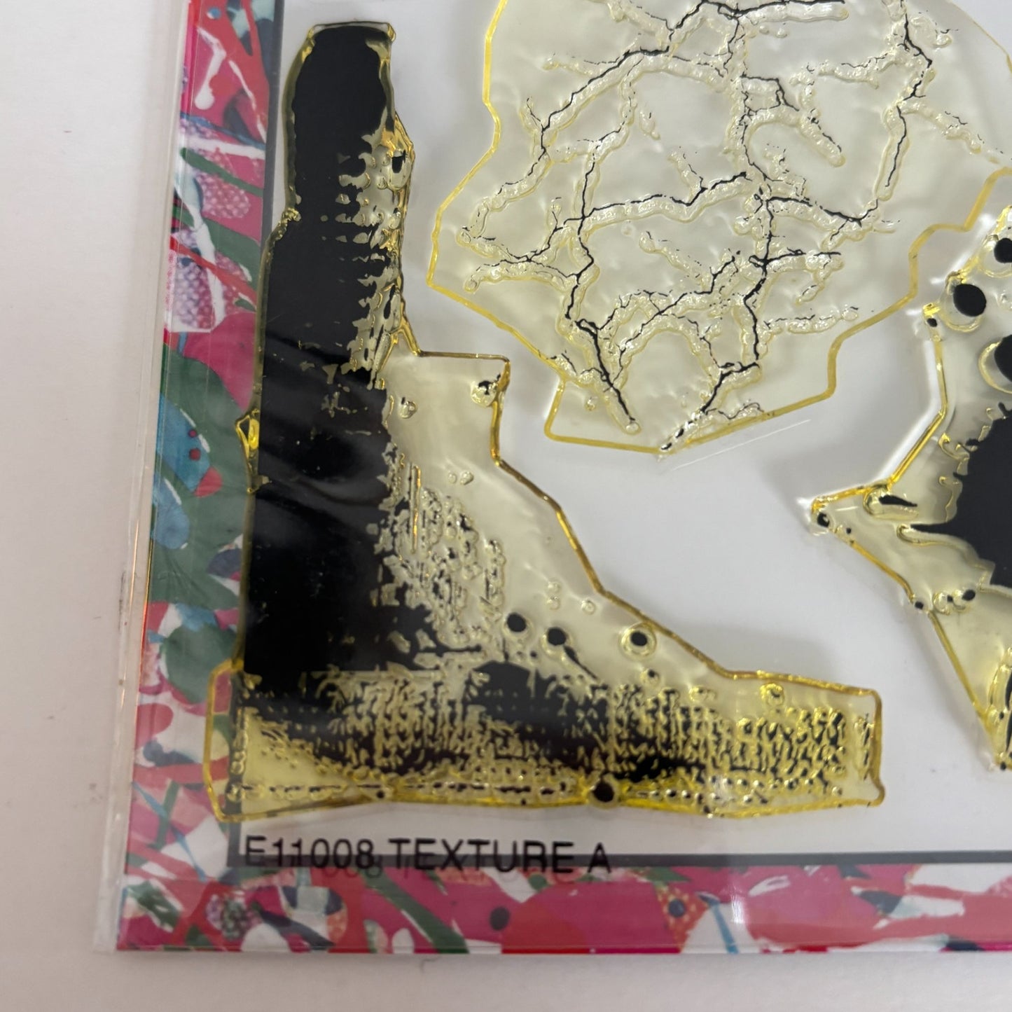 Dare 2B Artzy Texture Stamp Set Leaf Grunge Mixed Media Background Abstract Paint Splatter