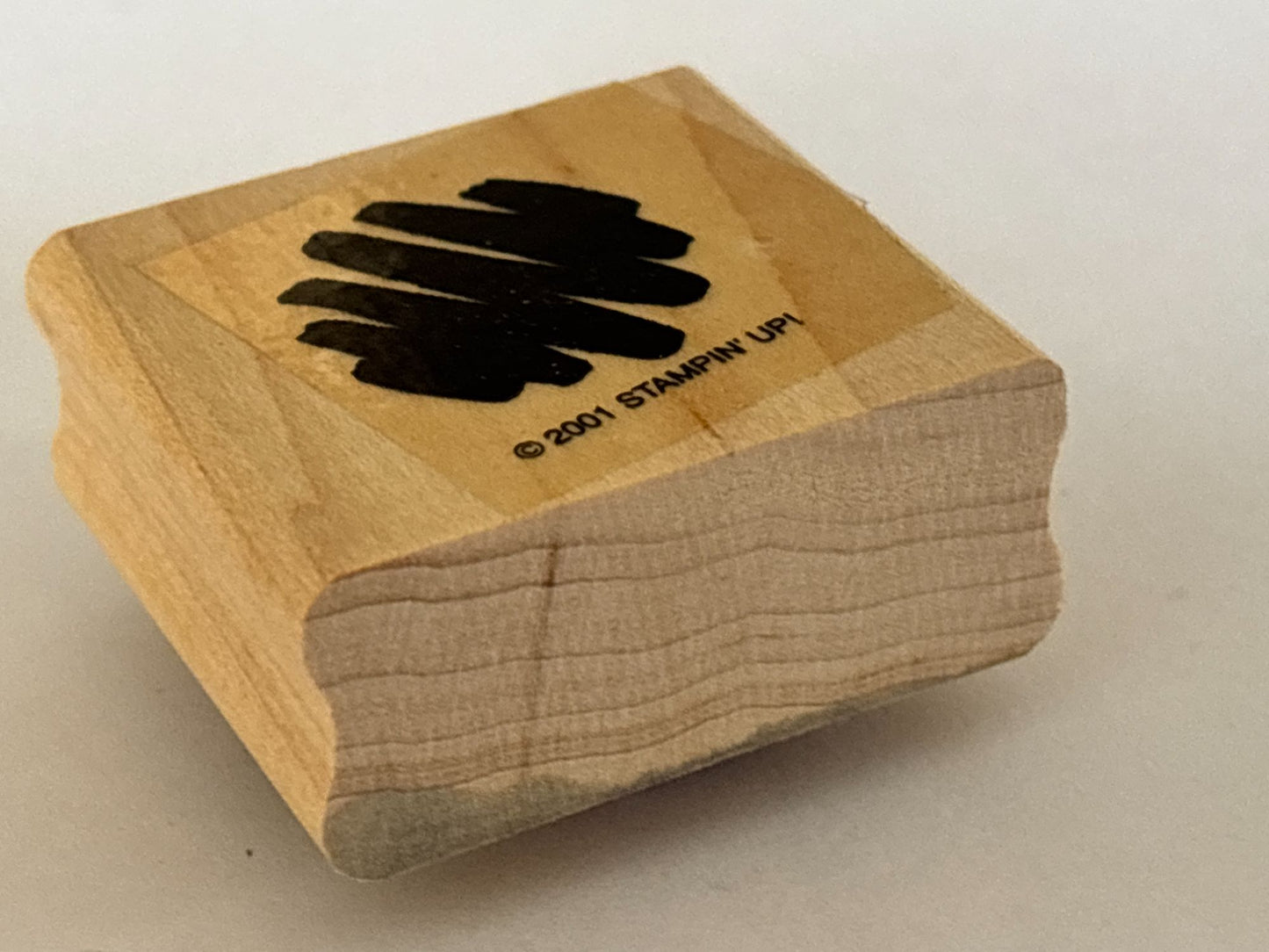 Stampin Up Rubber Stamp Abstract Art Scribble Wood Mounted Card Making Artist