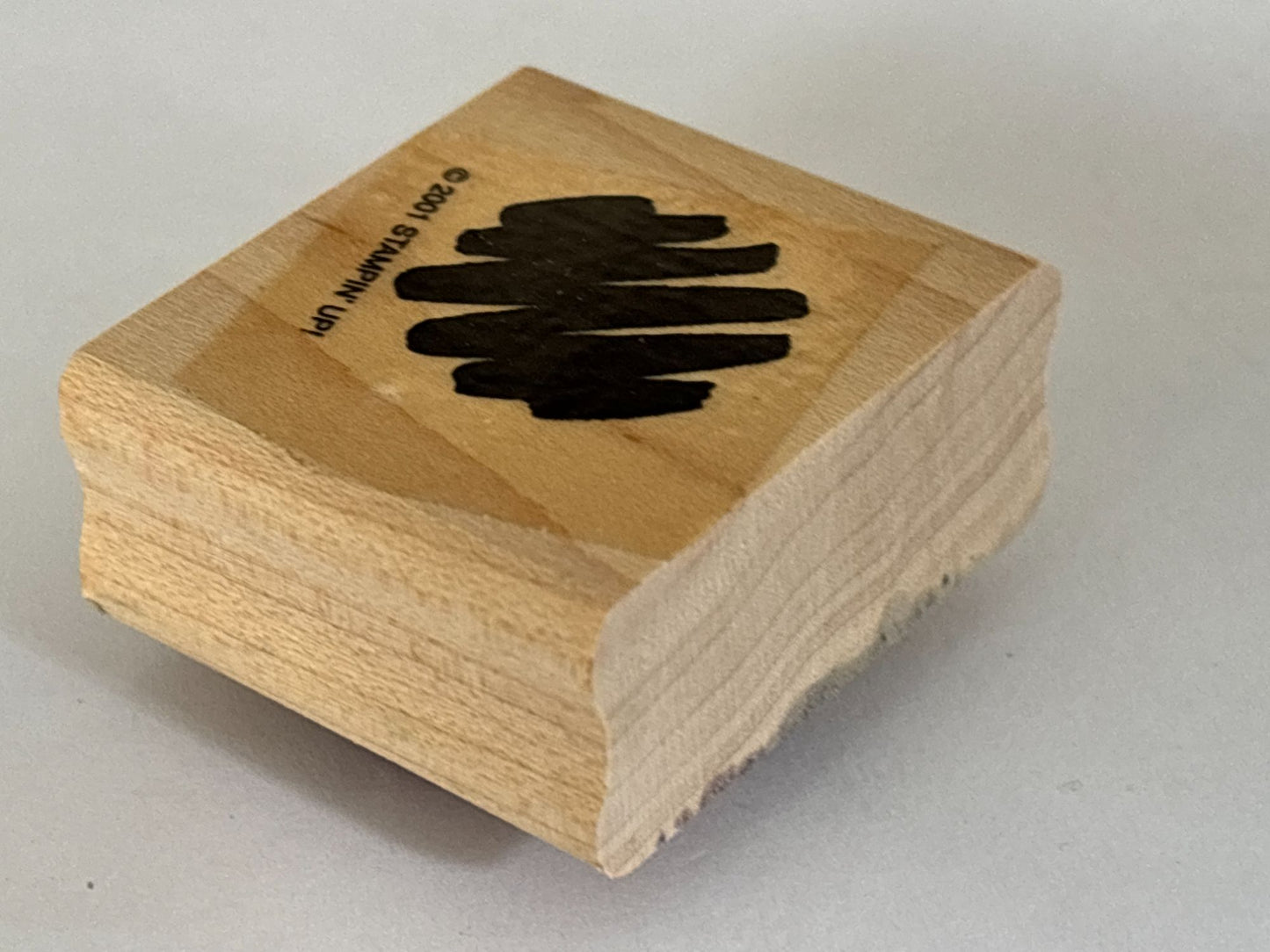 Stampin Up Rubber Stamp Abstract Art Scribble Wood Mounted Card Making Artist