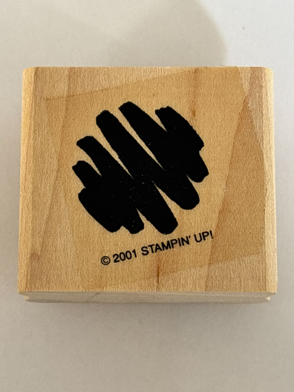 Stampin Up Rubber Stamp Abstract Art Scribble Wood Mounted Card Making Artist