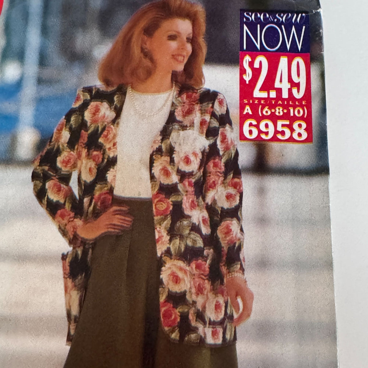 Butterick Sewing Pattern 6958 Work Jacket Split Skirt Top 6-10 90s Minimalist Outfit Uncut