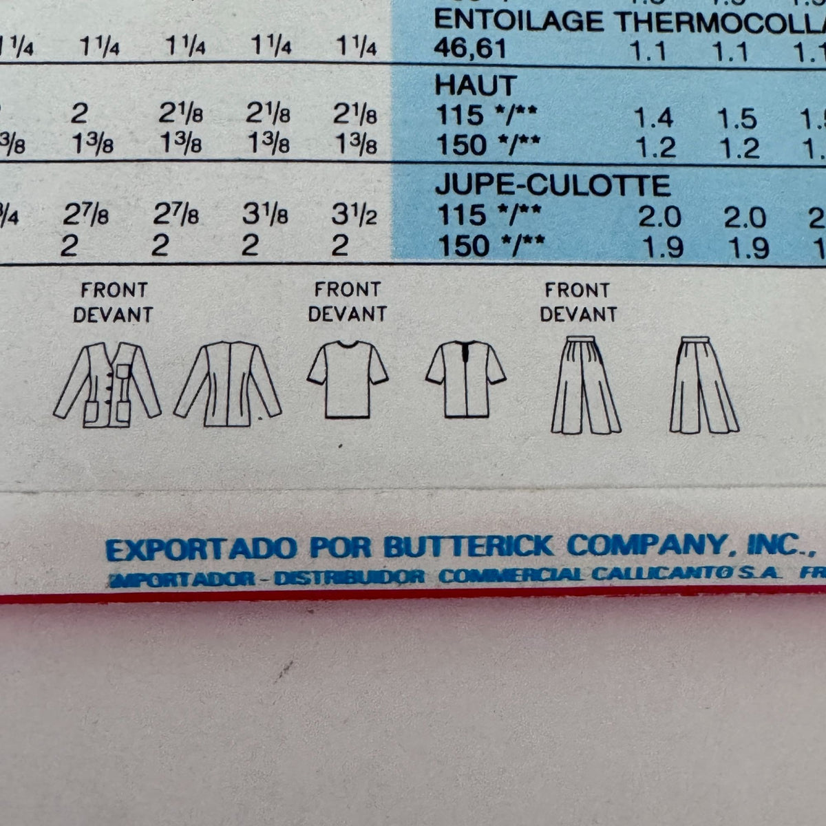 Butterick Sewing Pattern 6958 Work Jacket Split Skirt Top 6-10 90s Minimalist Outfit Uncut