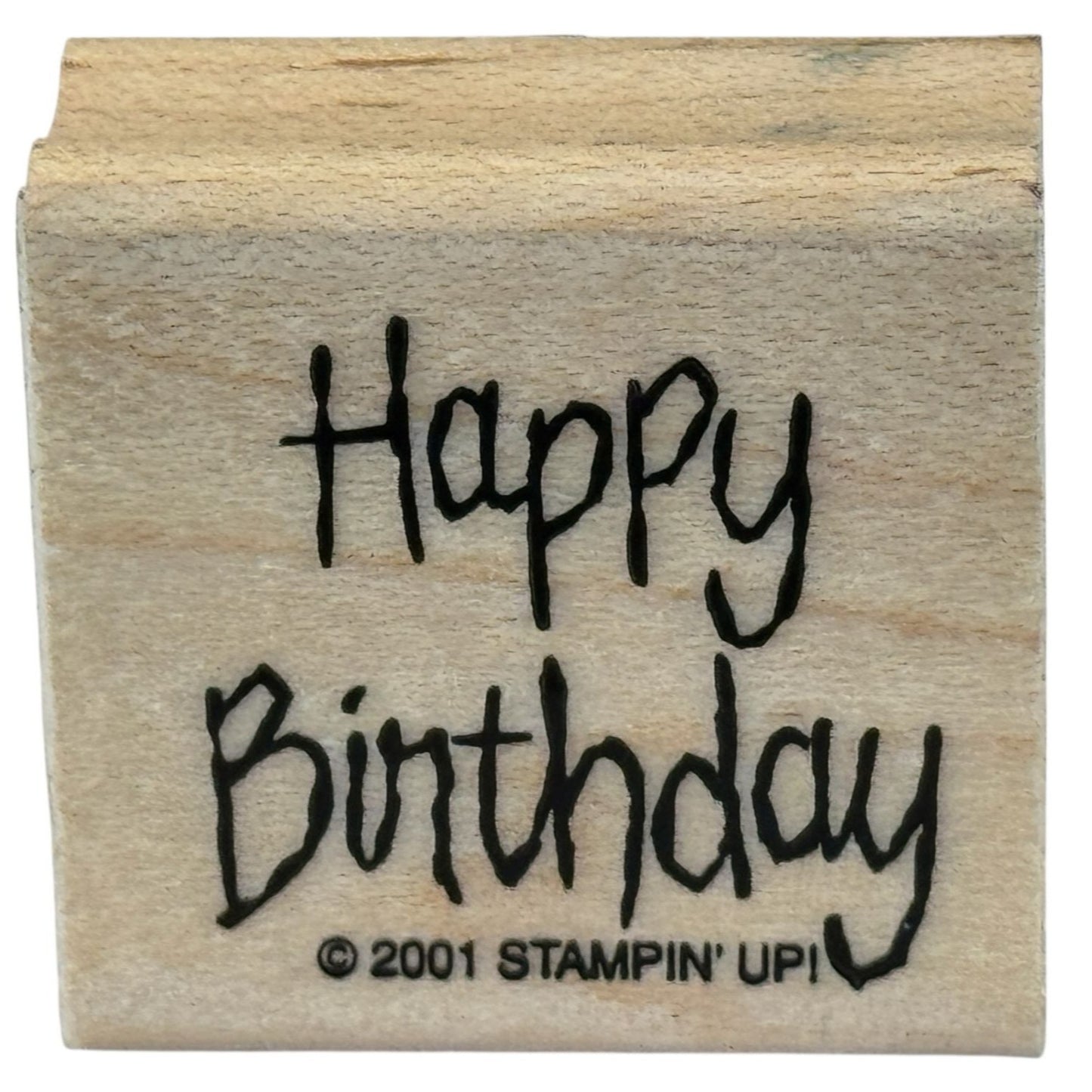 Stampin Up Rubber Stamp Happy Birthday Card Making Words Sentiment Crafting Tool