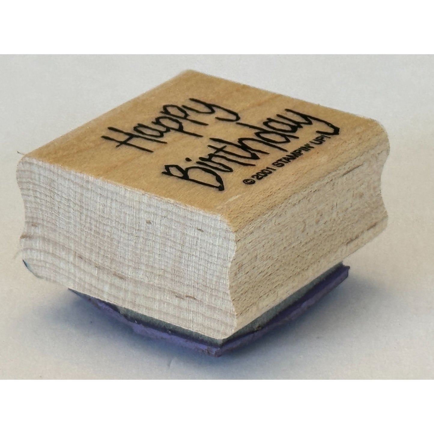 Stampin Up Rubber Stamp Happy Birthday Card Making Words Sentiment Crafting Tool