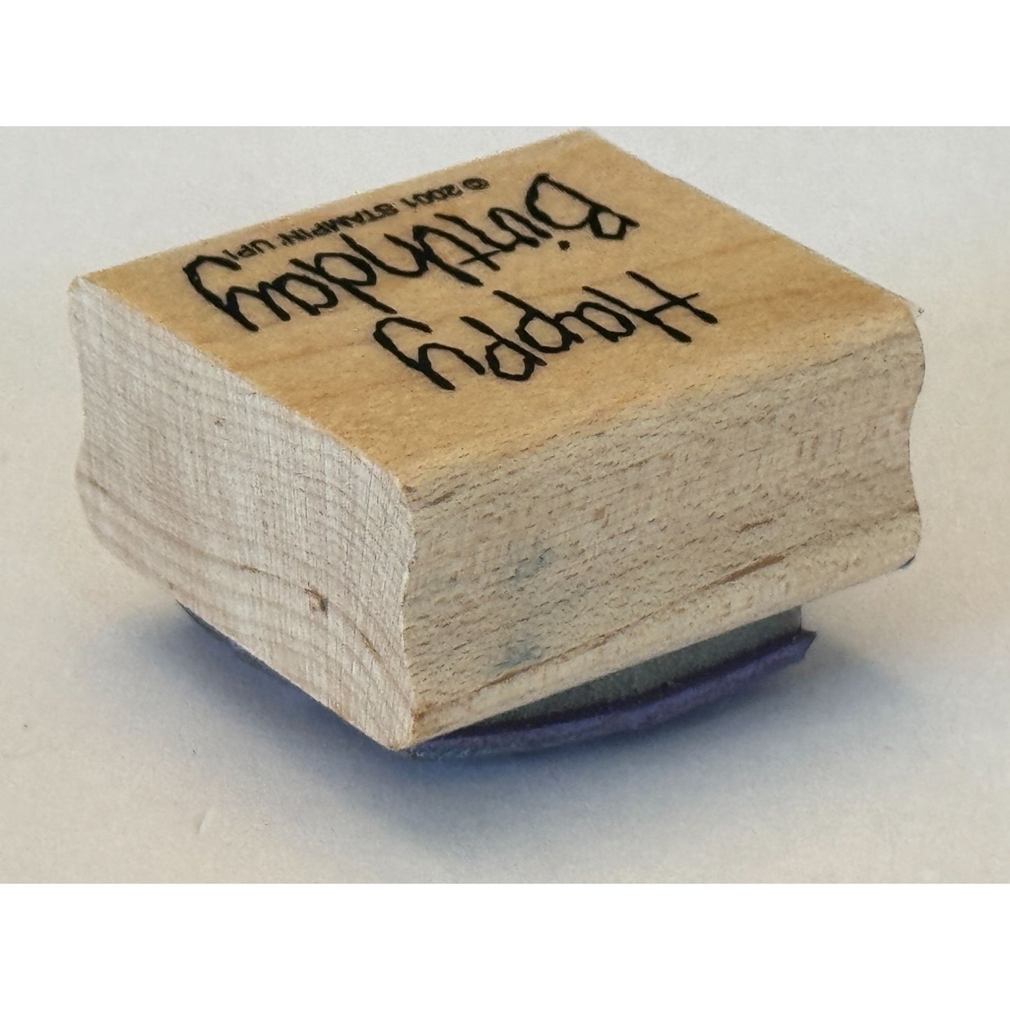 Stampin Up Rubber Stamp Happy Birthday Card Making Words Sentiment Crafting Tool
