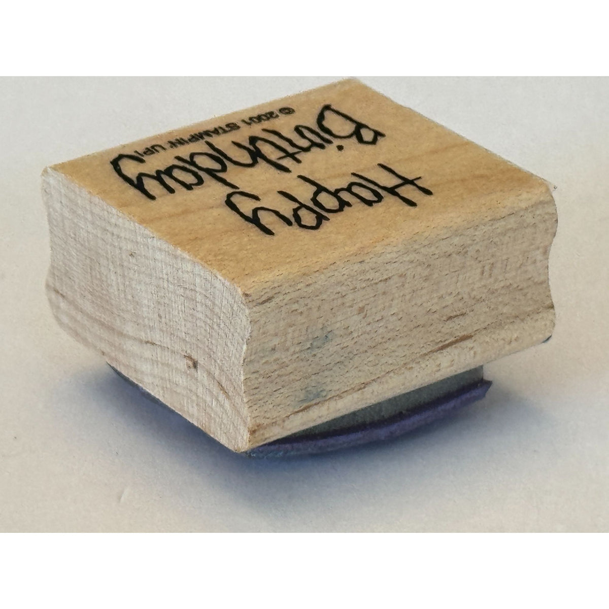 Stampin Up Rubber Stamp Happy Birthday Card Making Words Sentiment Crafting Tool