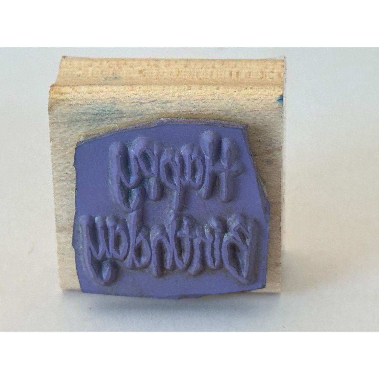 Stampin Up Rubber Stamp Happy Birthday Card Making Words Sentiment Crafting Tool